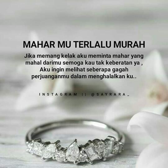 Mahar, Polemik Batal Lanjutnya Pernikahan, Jangan Berhenti Berjuang Bro