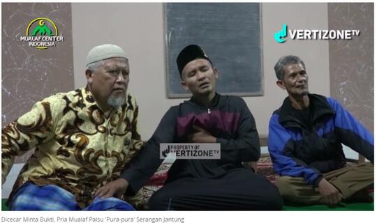 Dicecar Minta Bukti, Pria Mualaf Palsu 'Pura-pura' Serangan Jantung