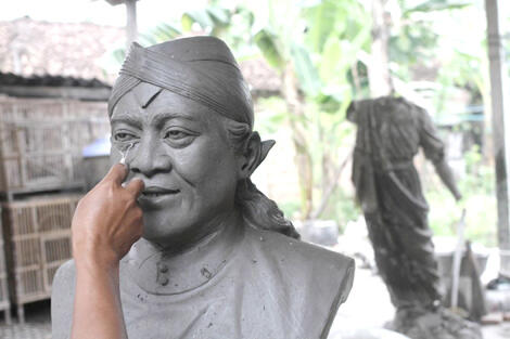 Inilah Wujud Patung Didik Kempot Sang 'Godfather of Broken Heart', Bagus ya?