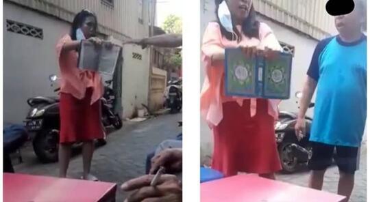Penistaan Agama, Seorang Ibu Melempar dan Mengancam Sobek Al-Qur'an Berujung Penjara!