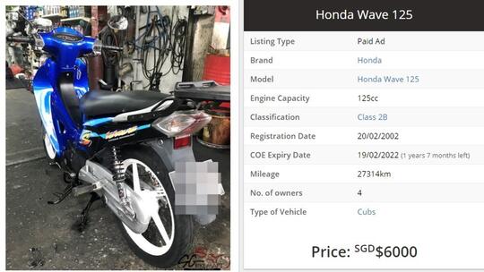 Cuma Di Singapura Motor Bebek 125 Bekas Harganya Hampir Setara Moge