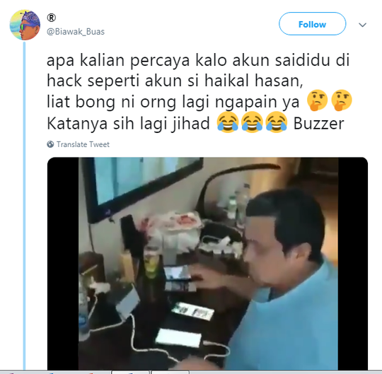 Ust Haikal Hasan: Catat Akunnya, Lihat Rekam Jejaknya, Suatu Saat Diperlukan!