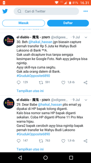 Ust Haikal Hasan: Catat Akunnya, Lihat Rekam Jejaknya, Suatu Saat Diperlukan!