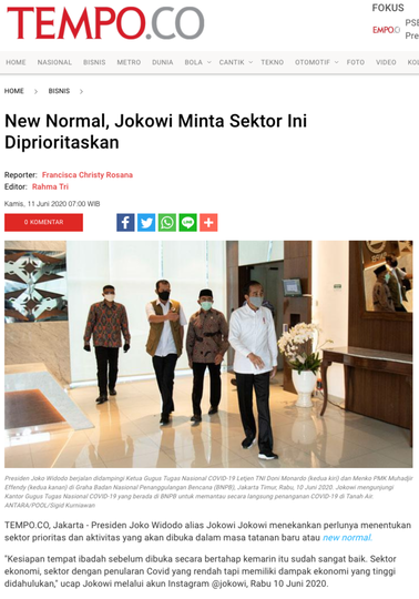 Jubir Pemerintah Akui Diksi New Normal Salah, Ganti dengan Adaptasi Kebiasaan Baru