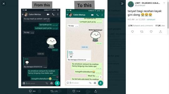 Alamat Gagal Jadi Mantu, Gegara WA Dark Mode Enggak Sadar Mau Tampol Camer
