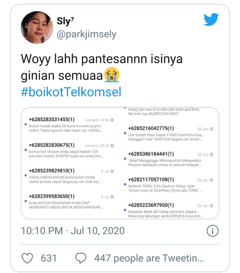 Sering Di-SMS dari Nomor Tak Dikenal? Ini Penjelasan Telkomsel