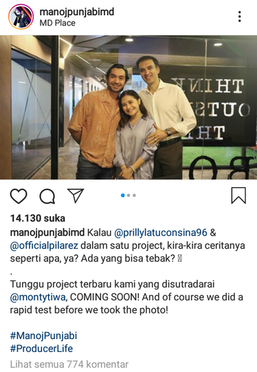 Resmi Taaruf, Prilly Latuconsina Unggah Foto bersama Reza Rahadian
