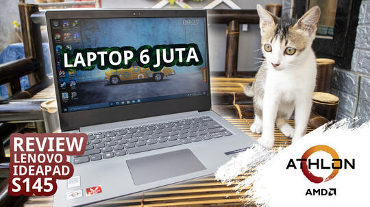 Lenovo Ideapad S145 Athlon 300U Laptop performa tinggi untuk kegiatan sehari hari