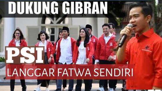 Diam soal Pencalonan Gibran di Pilkada Solo, PSI Takut Kadernya Dicopot