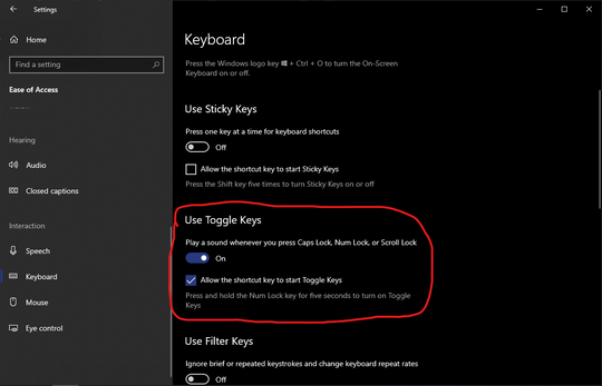 CARA MENGAKTIFKAN SUARA WAKTU PENCET CAPLOCK