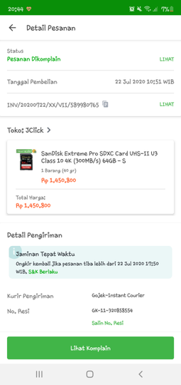 Team Tokopedia Care Handle Komplain Mirip Robot - Kecewa