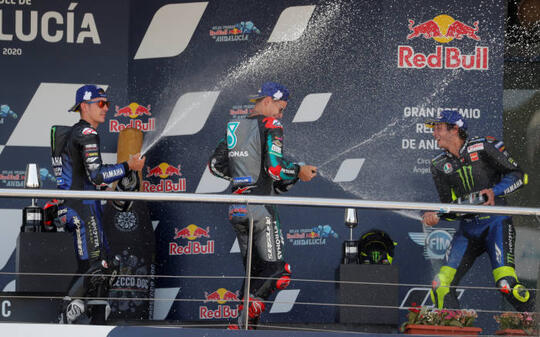 Fabio Quartararo Jadi Juara di MotoGP Andalusia, Rossi Akhirnya Naik Podium