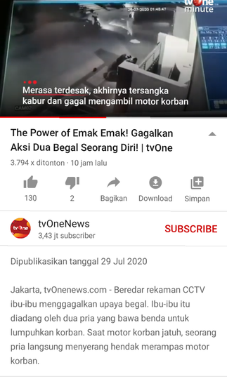Viral Emak-Emak Berhasil Menelanjangi dan Merampas Celurit dari Begal Seorang Diri!