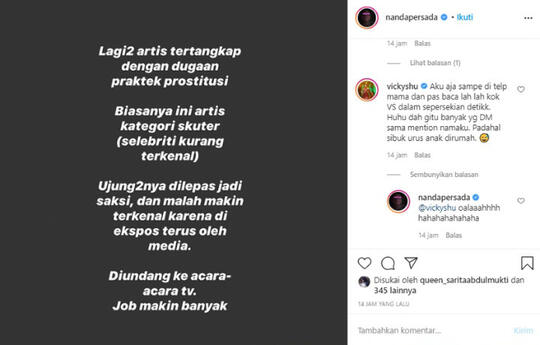 Artis Indonesia yang Terlibat Prostitusi Biasanya Jenis Skuter, Setuju?