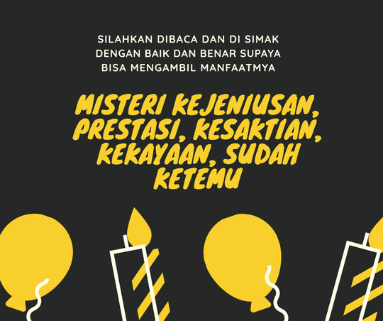 RAHASIA KEJENIUSAN ADA DI ENERGY TRANSMUTASI SEXSUAL