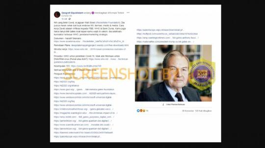 Rockefeller adalah Sosok di Balik Kemunculan Covid-19?