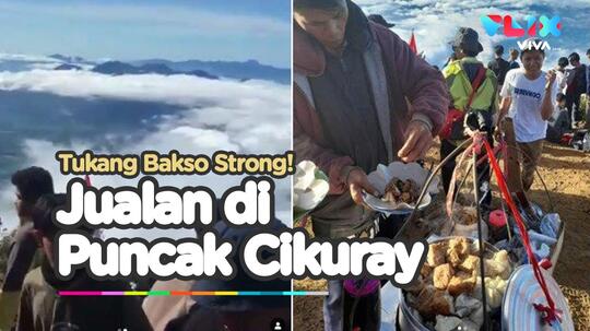 Tukang Bakso Di Puncak Gunung Cikuray, Garut