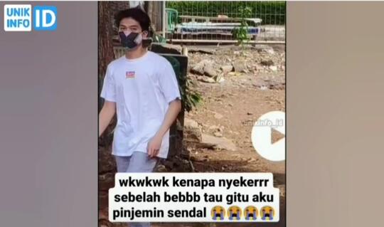 Video Iqbal Ramadhan "Dilan" Jalan Nyeker Heboh di Media Sosial, Sendalnya Putus!