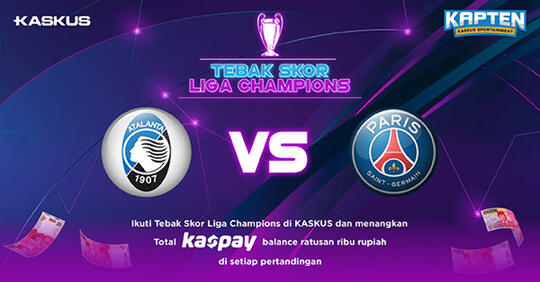 Tebak Skor Liga Champions: Atalanta vs PSG