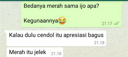 Kenapa Lebih Memilih Bata Daripada Cendol?