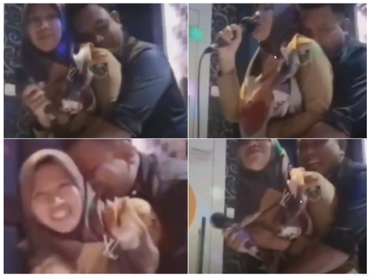 Berduaan di Karaoke, Viral Kades Lampung Tengah Peluk Mesra Istri Kadus