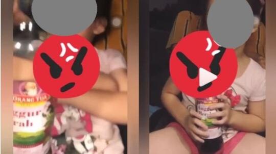 Anak Kecil Disuruh Nyekek Botol Miras, Makin Ancur Moral Remaja Zaman Now!