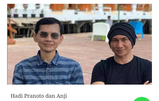 Anji Katakan Tidak Berniat Buang Badan,Tidak Kenal Hadi Pranoto Sebelumnyasih