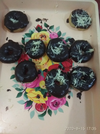 Donat Pisang Toping Coklat Nyamiiiii