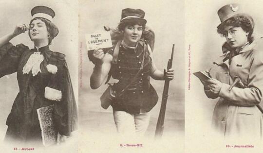 Inilah Foto Penampakan "WANITA DARI MASA DEPAN" Di Tahun 1902 Karya Bergeret !