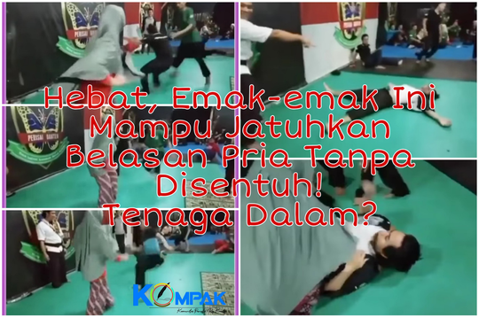 Hebat, Emak-emak Ini Mampu Jatuhkan Belasan Pria Tanpa Menyentuh! Tenaga Dalam?