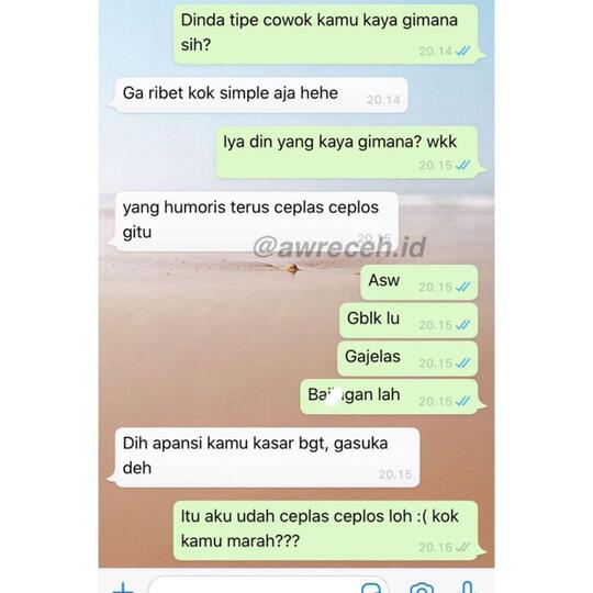 Chatingan Ini Bikin Gemes, Coba Cek Pernah Ngalamin?
