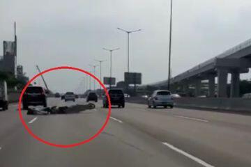 3 Cewek Boncengan Masuk Jalan Tol Pakai Motor, Apes Malah Kecelakaan