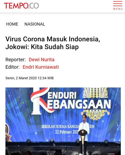 Di Mata Jokowi, Corona di RI Relatif Terkendali