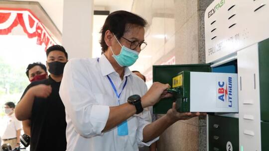 RI PUNYA STASIUN PENUKARAN BATERAI KENDARAAN LISTRIK, INI PENAMPAKANNYA.
