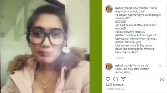 Gila! Revi Mariska Bilang Luna Maya Artis Porno