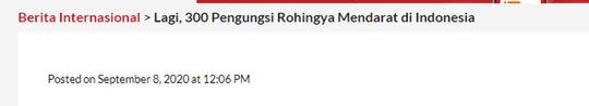 Lagi, 300 Pengungsi Rohingya Mendarat di Indonesia