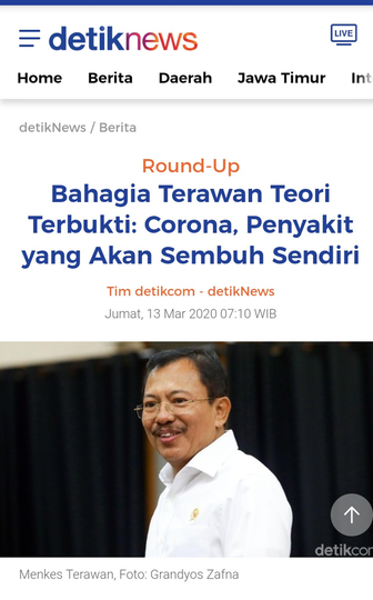 Isolasi Mandiri: Kecerobohan Terawan & Wujud Negara Lepas Tangan