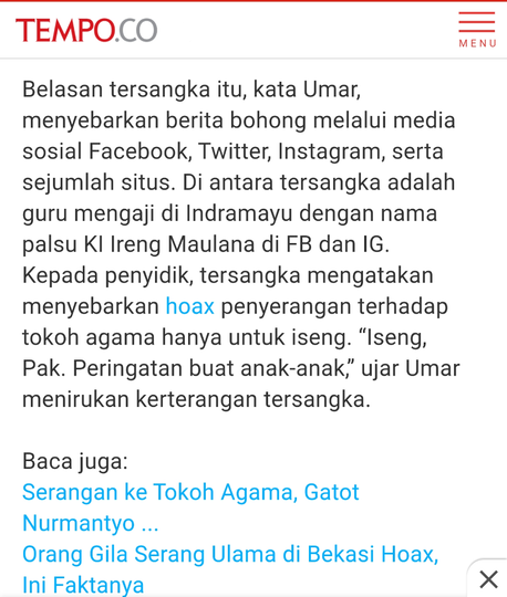 Eko: Penusuk SAJ Belum Tentu Gila, yang Gila Mereka yang Mengaitkannya dengan PKI