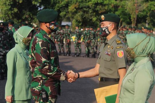 Seorang Prajurit Terbaik Yonif R 321/GT Pindah Satuan