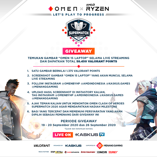 KASKUS Bagikan VALORANTS POINTS, Begini Cara Dapetinnya Gan!