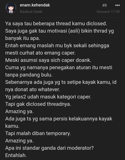 Sedih, sekarang moderator HTH udah gak ada harganya lagi ππ