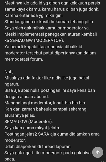 Sedih, sekarang moderator HTH udah gak ada harganya lagi ππ