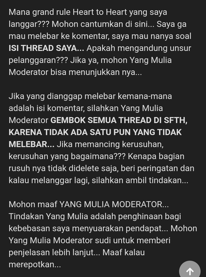 Sedih, sekarang moderator HTH udah gak ada harganya lagi ππ