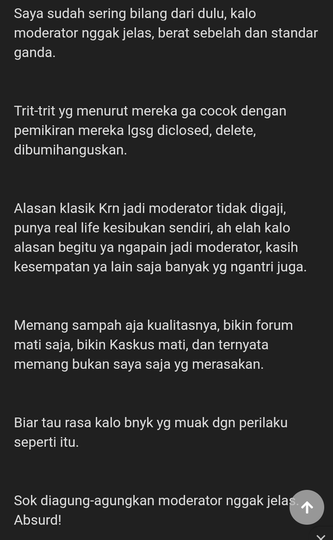 Sedih, sekarang moderator HTH udah gak ada harganya lagi ππ