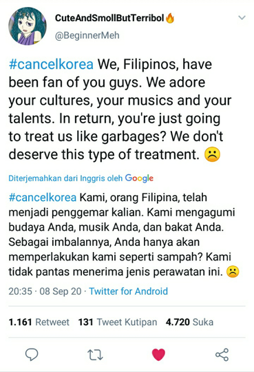 Netizen Korsel Buli Filipina Karena Tatto, #Cancelkorea Sempat Trending di Twitter!