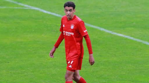 Jamal Musiala. Pencetak gol termuda FC Bayern yang bermain di 2 Tim Nasional