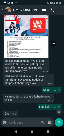 Penipuan Jual Beli Online Berkedok Aktivasi Link Aja
