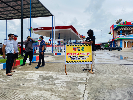 Sasar SPBU : Polsek Panca Rijang Gelar Operasi Yustisi