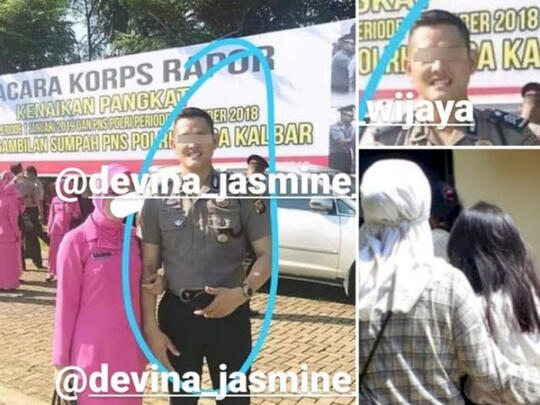 Ini Tampang Brigadir DY Polisi Tersangka Pemeerkosaan Anak di Bawah Umur