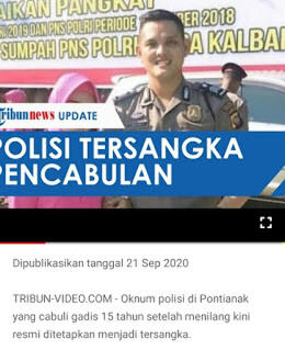 Ini Tampang Brigadir DY Polisi Tersangka Pemeerkosaan Anak di Bawah Umur
